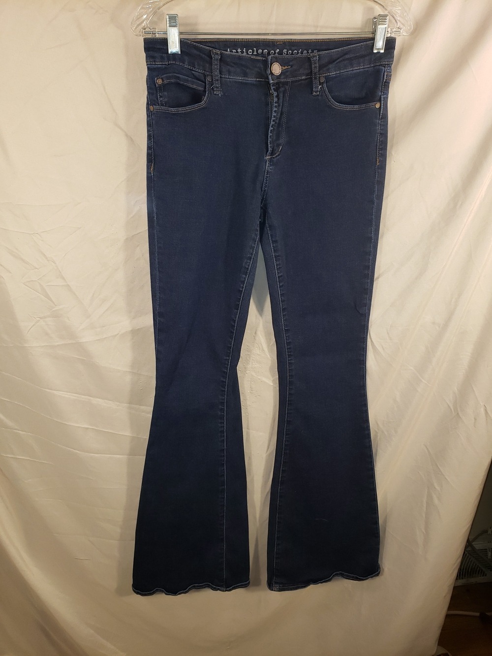 Articles Of Society Dark Indigo High-Rise Flare Jean Leggings-27